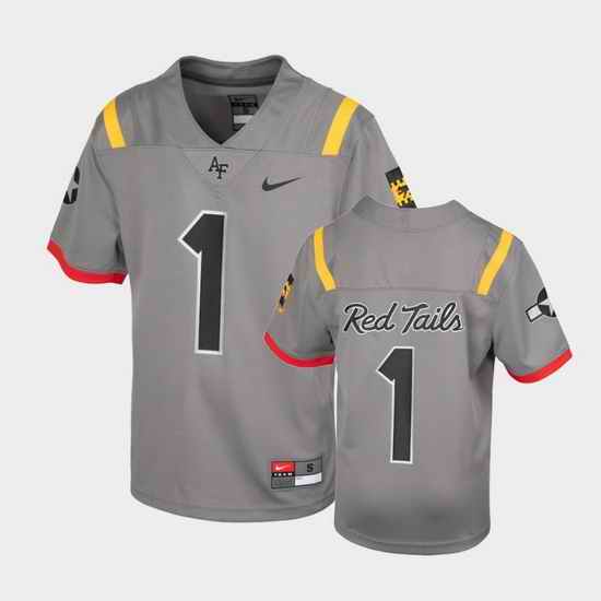 Men Air Force Falcons Untouchable Red Tails Football Gray Jersey
